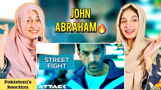 Attack  John Abraham’s Best Street Fight Scene  Pakistan Reaction [upl. by Blase]