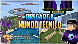 💎DESCARGA éste MUNDO TECNICO para MINECRAFT 120💎 [upl. by Payne]