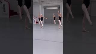 Our Regular Ballet Class Battement Tendu in Center preprofessional dancers 1214 years old CA [upl. by Sirenay]