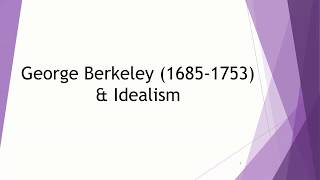 George Berkeley Idealism  There is no material world [upl. by Anawit]