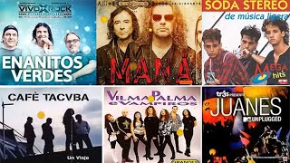 Rock En Español De Los 80 Y 90  Exitos Classicos Del Rock Maná Enrique Bunbury Hombres G y más [upl. by Dorian]