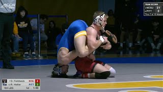 184lbs Reece Heller PITT vs Dylan Fishback NC State [upl. by Blas930]