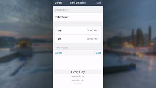 iAquaLink Control App How To Schedule Equipment Using Revision X or Later [upl. by Neve926]