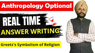 Lecture  6th  Greetzs Symbolism of Religion Anthropology Optional [upl. by Spillihp870]