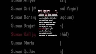 Namanama sunan lirik sholawat [upl. by Zane]