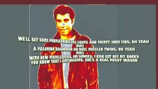 Greased Lightnin Lyrics algorithm lyricvideo grease rocknroll [upl. by Anaed]