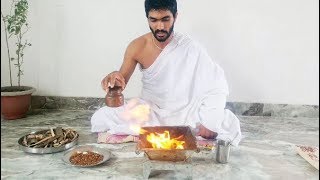 How vedic mantras Agnihotra Homa is performed  Learn Agnihotra Hawan Yagya Process HINDI [upl. by Okoyk162]