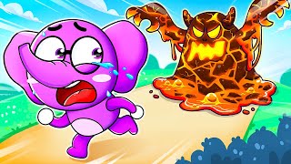 Escape From The Lava Floor 😱  Lava Monster Song  Singalong with Lamba Lamby [upl. by Far]