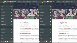 JouwWeb voor en na introductie singlepageapplication [upl. by Ayatnwahs]