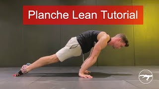 How To Planche Lean  Planche Progression Tutorial [upl. by Mcneely996]