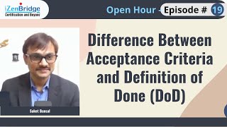 Difference Between Acceptance Criteria and Definition of Done DoD [upl. by Landre735]