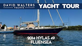 SOLD Hylas 49 2014 FLUENSEA Walkthrough  Yacht Tour [upl. by Eelrihs]