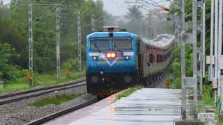 10 in 1 Diesel amp Electric Trains in Rain  Bengaluru  Hubballi  Shivamogga Route indianrailways [upl. by Tupler285]