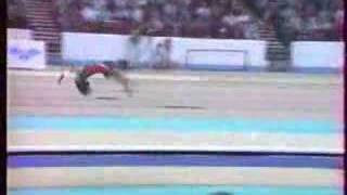 SURYA BONALY 1986 world championships ginnastica artistica [upl. by Ainsley18]