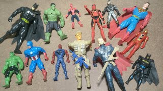 Marvel Superhero Collection Spiderman Iron Man Captain America Vs Hulk VENOM BATMAN TREX [upl. by Lowney207]