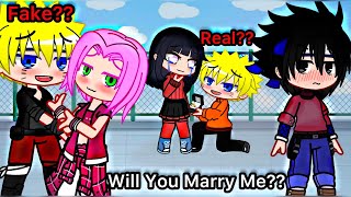 Marriage proposal ✨  meme  Naruto  Gacha Club [upl. by Iru]