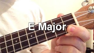 How to play E Major chord on the ukulele [upl. by Adiuqram]