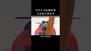 为什么飞机螺旋桨不会被子弹击中？科普 知识 冷知识 [upl. by Adabel]