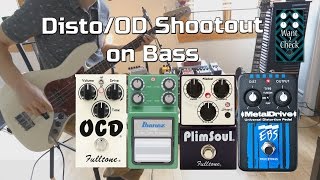 Distortion Pedal Shootout for Bass – Fulltone OCD PlimSoul vs Ibanez TS9DX vs EBS MetalDrive [upl. by Janeva866]