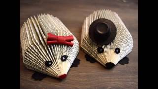 DIY Hedgehog book folding [upl. by Barger]