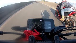 Honda CB150R Exmotion Top speed in Jamuna Bridge hit 140 😍 R15 Vs Exmotion race [upl. by Stich]