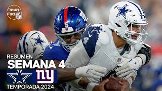 Dallas Cowboys vs New York Giants  Semana 4  NFL 2024  Highlights Resumen en español [upl. by Chapen425]