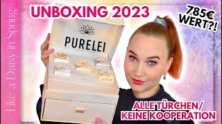 PURELEI Adventskalender 2023 Unboxing Gold I Alle Türchen öffnen I Verlosung 😍  LikeADaisyInSpring [upl. by Ameekahs905]