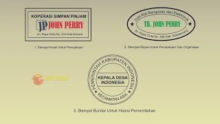 Belajar Membuat Design Stempel Perusahaan Organisasi dan Pemerintahan  Corel Draw [upl. by Attenra304]