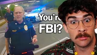 When Stupid Cops Arrest FBI Agents  Hasanabi reacts to True Crime [upl. by Sualokcin558]