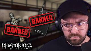 Chat BANNED My Items  Phasmophobia Challenge [upl. by Nimrac]