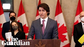 Canadian Prime Minister Trudeau invokes Emergencies Act over protests [upl. by Iew]