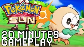 Pokemon SunMoon Gameplay  Screen Captured Opening 20 minutes  Walkthrough  Lets Play [upl. by Acirretahs]