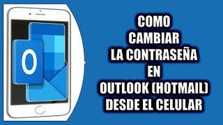 Cómo cambiar la contraseña en Outlook Hotmail [upl. by Llereg]