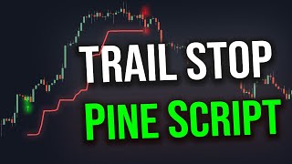 How to make a TRAILING STOP in Pine Script [upl. by Anaujahs]