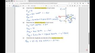 Adding four vectors using method of components [upl. by Eimor]