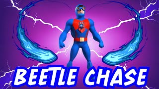 BEETLE CHASE  EXERCISE RUN BRAIN BREAK FOR KIDS  SUPERHERO FITNESS RUN CHASE VIDEO [upl. by Nitsew478]