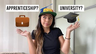 APPRENTICESHIP VS UNIVERSITY  Pros amp Cons [upl. by Ymmac]