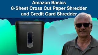 Amazon Basics 8 Sheet Cross Cut Paper Shredder and Credit Card Shredder [upl. by Atima]