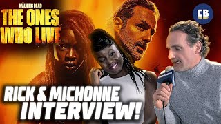 Rick amp Michonne Reunited  Andrew Lincoln and Danai Gurira  The Walking DeadThe Ones Who Live [upl. by Sillyrama]