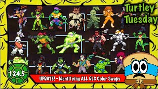 Update  Identifying ALL Shredders Revenge Character Color Swaps [upl. by Balling]