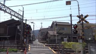 「長等学校道踏切」 京阪石山坂本線 Railroad Crossing quotNagaragakkomichiquot [upl. by Yerffe]