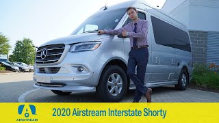 BRAND NEW BODYSTYLE 2020 Airstream Interstate Nineteen Shorty  RV tour with Spencer [upl. by Aniratak]