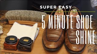 Super Easy 5 MINUTE Shoe Shine [upl. by Enenej]