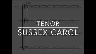 Sussex Carol TENOR  arr Hagenberg [upl. by Neliac388]