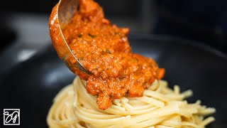 Mouthwatering Bolognese Sauce at Home [upl. by Nonnaehr]