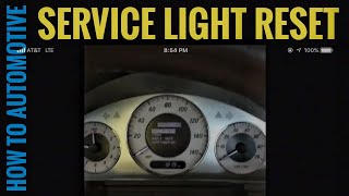 How to Reset the Service Light on a 2009 Mercedes E350 [upl. by Pepper]