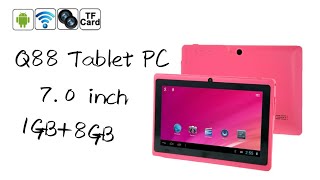 Q88 Tablet PC Unboxing Video [upl. by Erbes189]