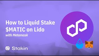 How to Liquid Stake Polygon MATIC on Lido with Metamask [upl. by Neladgam567]