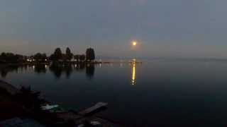 Mondaufgang in Immenstaad am Bodensee  Moonrise at Lake Constance [upl. by Aika]