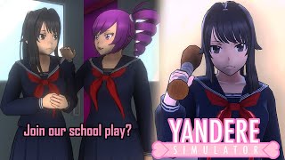 KOKONA WANTS US TO PLAY A SERIAL KILLER IN HER NEW PLAY BUT WERE NOT PLAYING  Yandere Simulator [upl. by Llednyl]